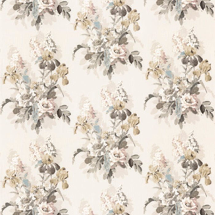 GP & J Baker Bird & Iris Ivory/Mole Fabric BP10774.3.0