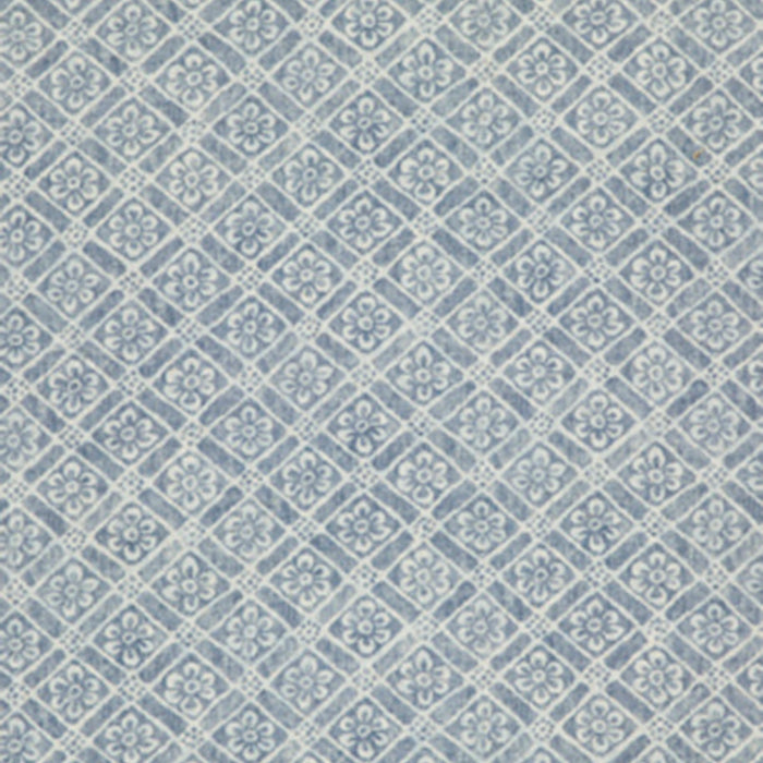 GP & J Baker Moreton Trellis Indigo Fabric BP10775.2.0