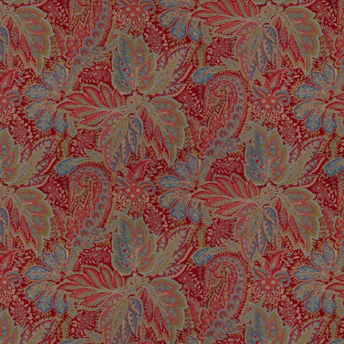 Brunschwig & Fils Chandigarh Cotton And Linen Print Garnet Fabric BR-70423.179.0