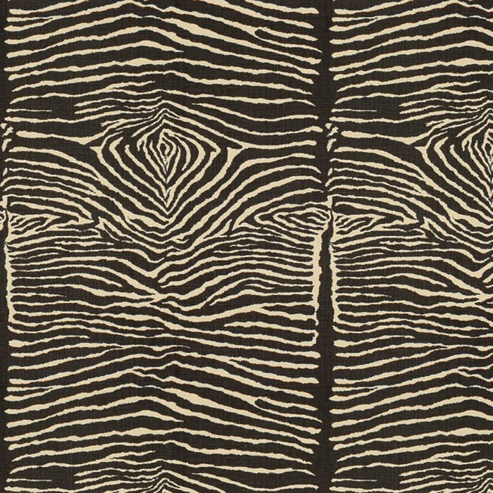 Brunschwig & Fils Le Zebre Black Fabric BR-79168.81.0