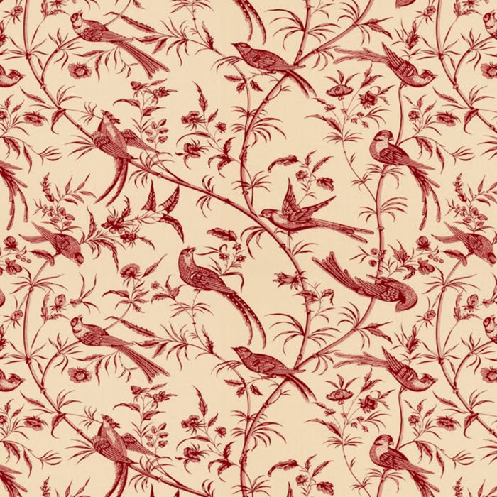 Brunschwig & Fils Bengali Cotton Print Red Fabric BR-79271.166.0