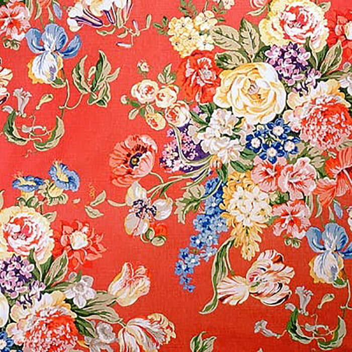 Brunschwig & Fils Hastings Bouquet Red Fabric BR-79481.166.0