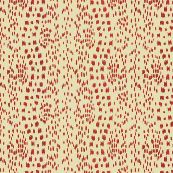 Brunschwig & Fils Les Touches Cotton Print Red Fabric BR-79585.166.0