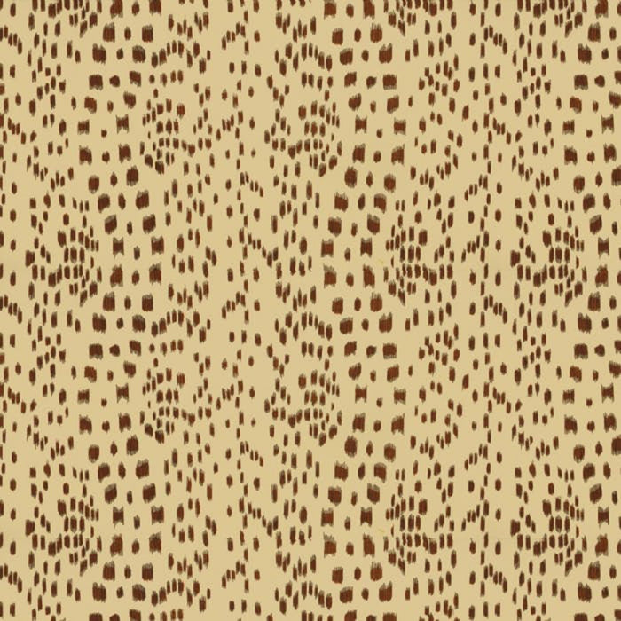 Brunschwig & Fils Les Touches Cotton Print Brown Fabric BR-79585.874.0