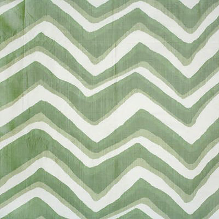 Brunschwig & Fils Chevron Bar Silk Warp Print Leaf Fabric BR-79785.432.0