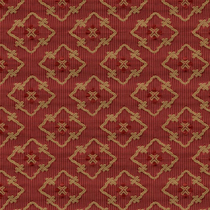 Brunschwig & Fils Creek Figured Woven Red Fabric BR-89709.166.0