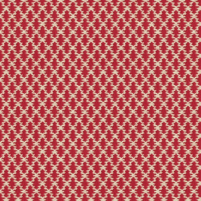 Brunschwig & Fils Diamond Lattice Figured Texture Poppy Fabric BR-89739.143.0