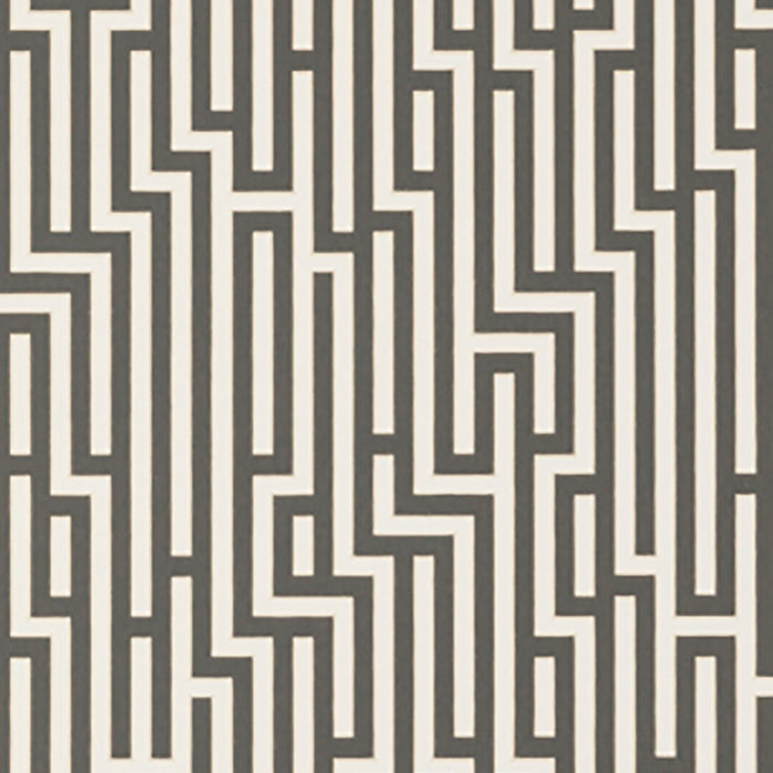 GP & J Baker Fretwork Charcoal Wallpaper BW45007.6.0