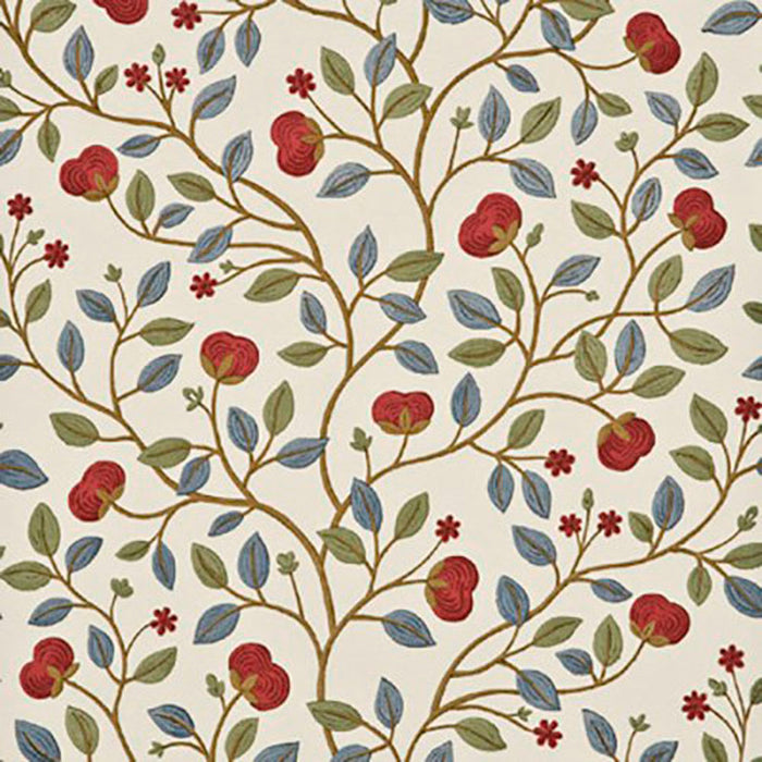 GP & J Baker Medlar Blue/Red Wallpaper BW45025.4.0