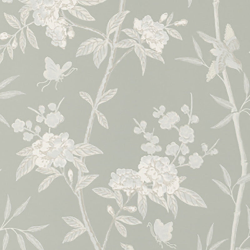 GP & J Baker Peony & Blossom Soft Blue Wallpaper BW45066.6.0