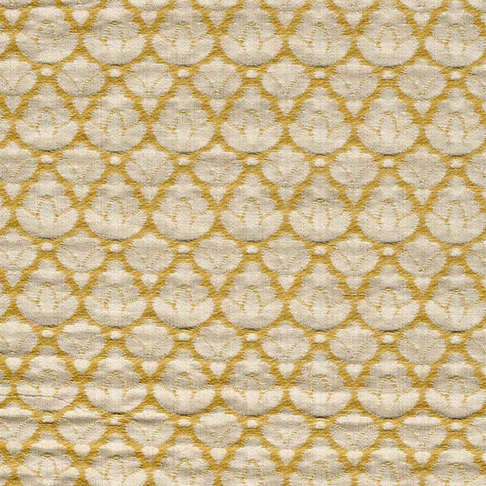 Scalamandre Rondo Fr Ivory & Gold Fabric CL 000126714A