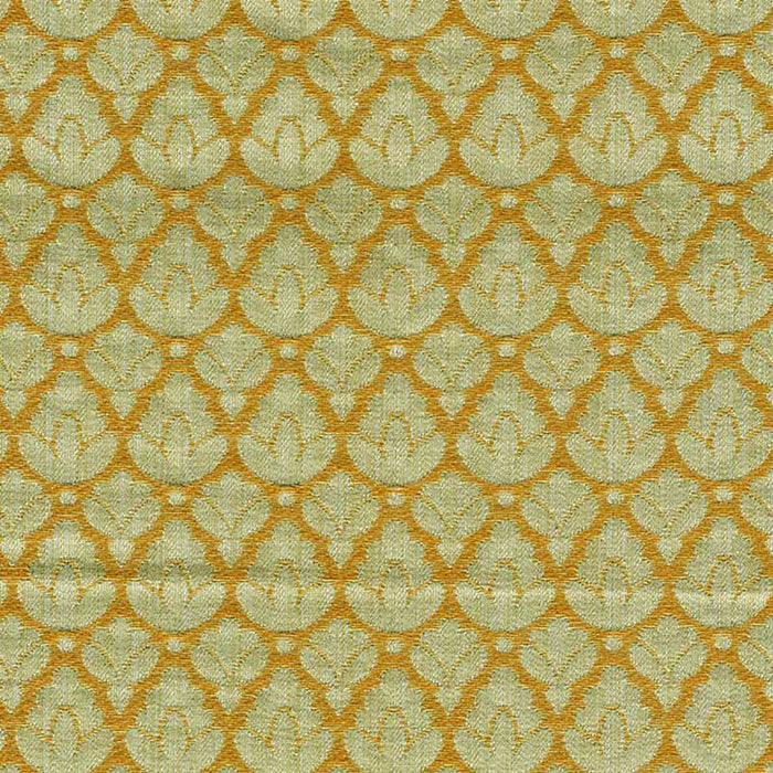 Scalamandre Rondo Fr Jade & Gold Fabric CL 000926714A