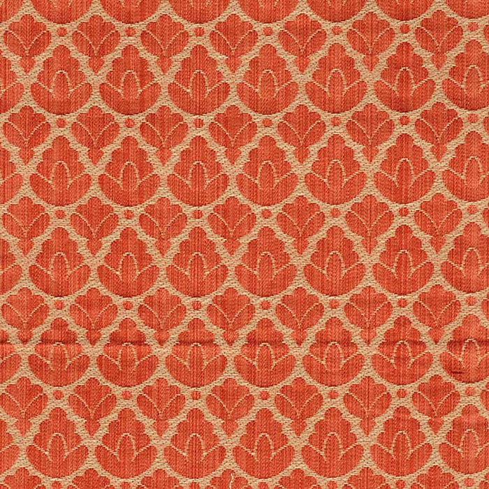 Scalamandre Rondo Fr Red & Linen Fabric CL 001226714A