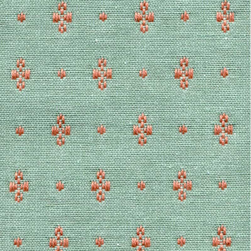 Marvic Textiles Clover Aqua Fabric 616-8