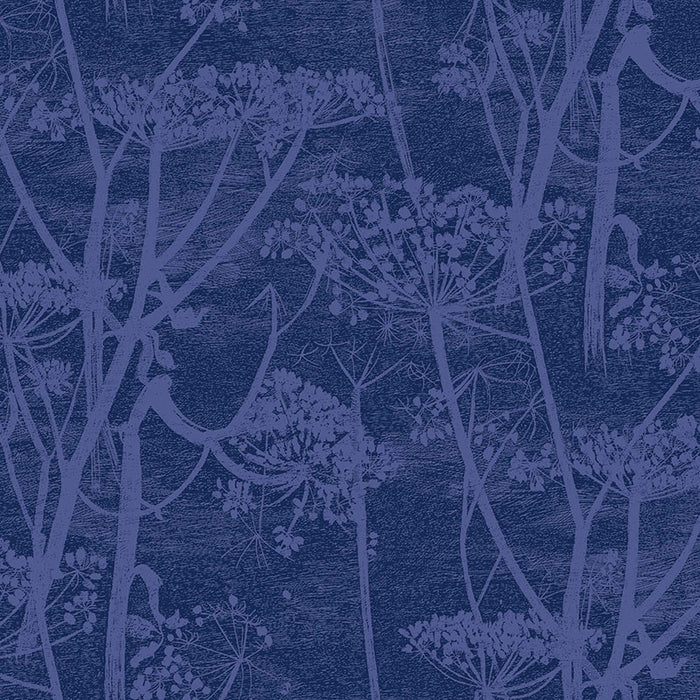 Cole & Son Cow Parsley Hyacinth & Ink Fabric F111/5016.CS.0