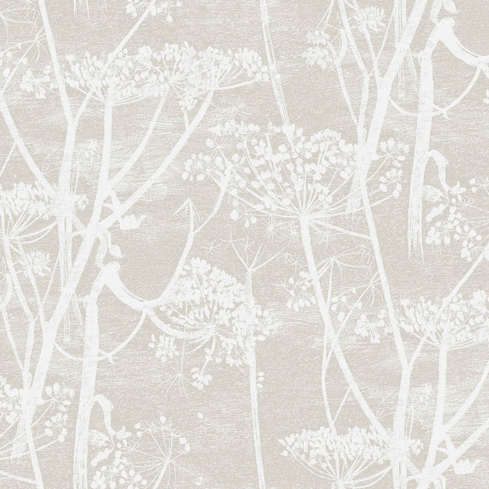 Cole & Son Cow Parsley Wht Taupe Fabric F111/5019.CS.0