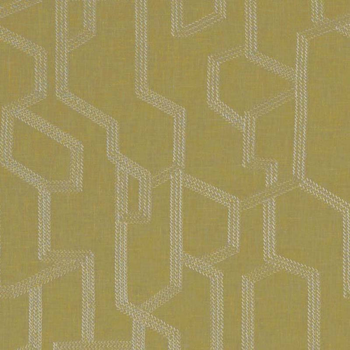 Clarke & Clarke Labyrinth Citron Fabric F1300/02.CAC.0