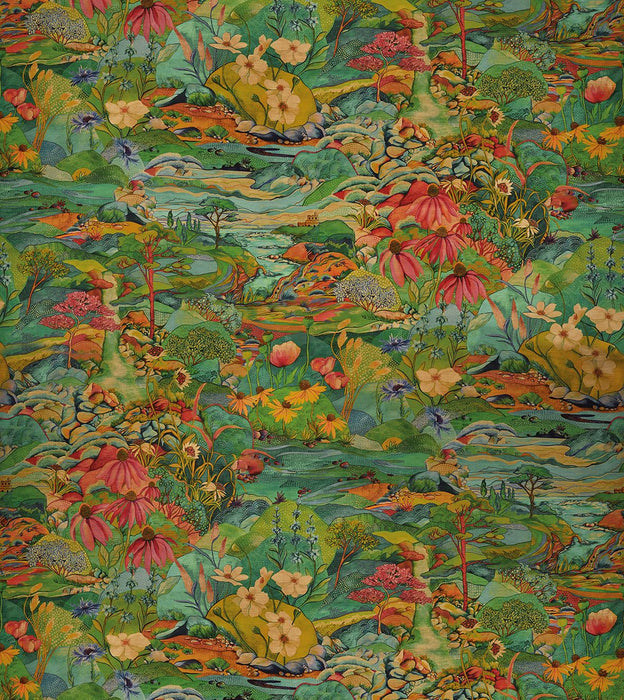 Osborne & Little Trebah Velvet 01 Fabric F7670-01