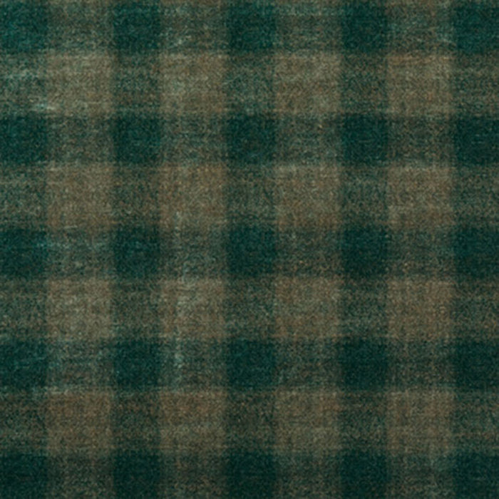 Mulberry Home Highland Check Teal Fabric FD314.R122.0