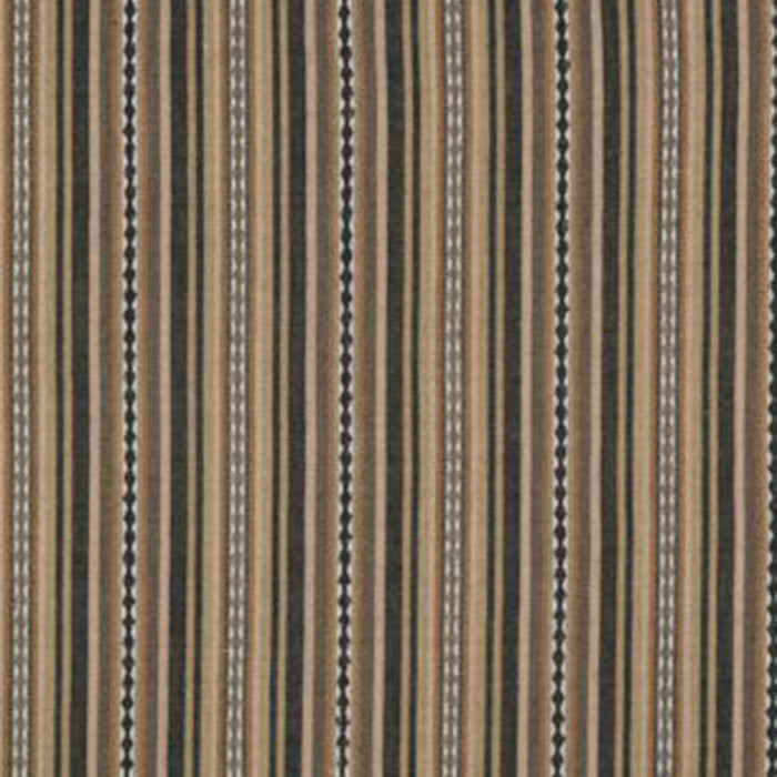 Mulberry Home Dalton Stripe Charcoal/Bronze Fabric FD731.A130.0