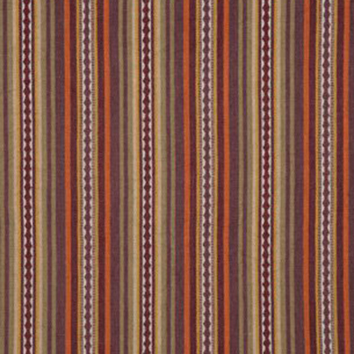 Mulberry Home Dalton Stripe Spice/Plum Fabric FD731.V54.0