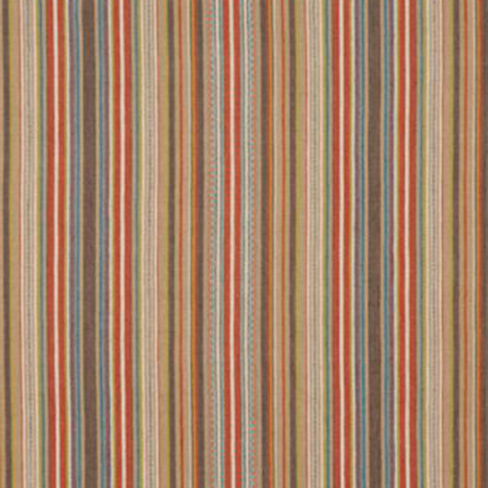 Mulberry Home Tapton Stripe Teal/Russet Fabric FD735.R43.0