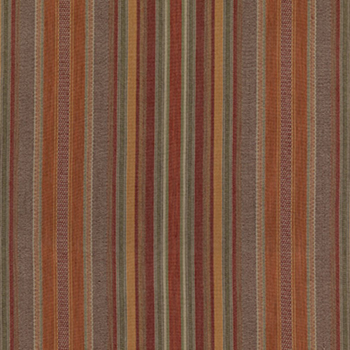 Mulberry Home Rustic Stripe Red/Plum Fabric FD784.V54.0