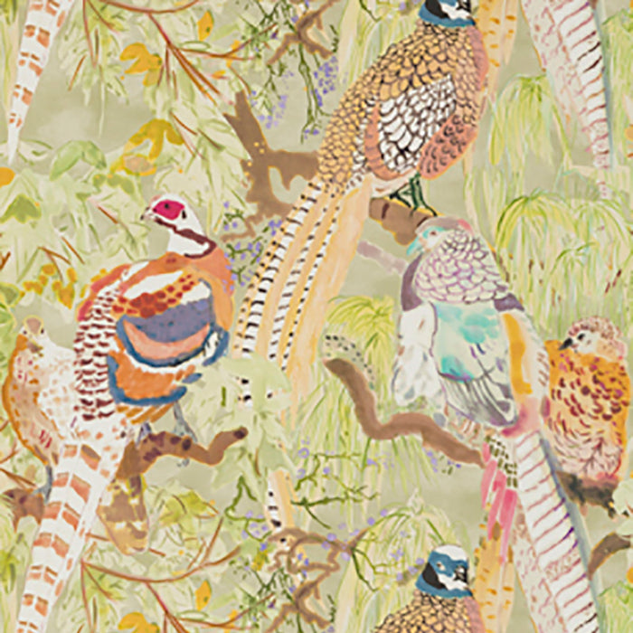 Mulberry Home Game Birds Multi Wallpaper FG085.Y101.0