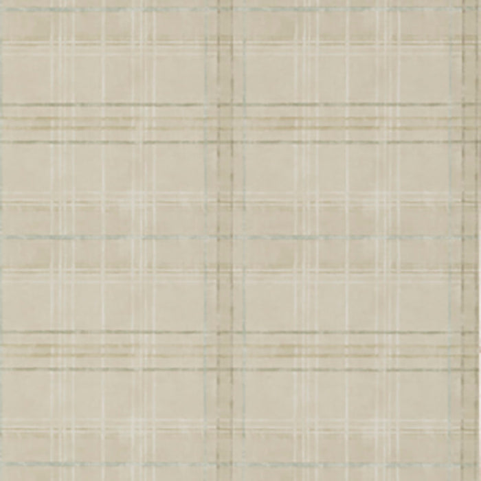 Mulberry Home Shetland Plaid Stone Wallpaper FG086.K102.0