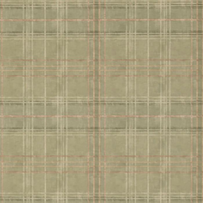 Mulberry Home Shetland Plaid Lovat Wallpaper FG086.R106.0