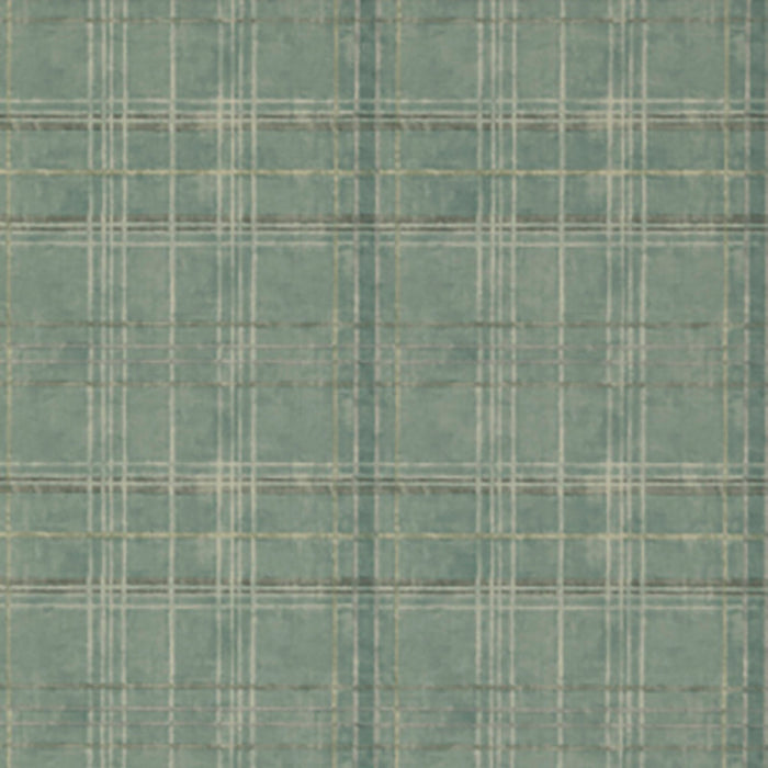 Mulberry Home Shetland Plaid Teal Wallpaper FG086.R11.0