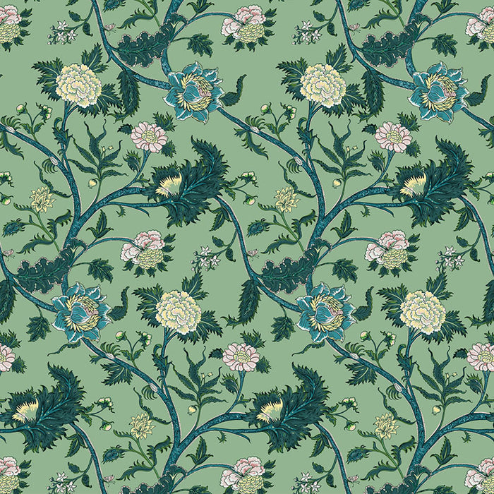 Gaston Y Daniela Palampore Verde Fabric GDT5545.002.0