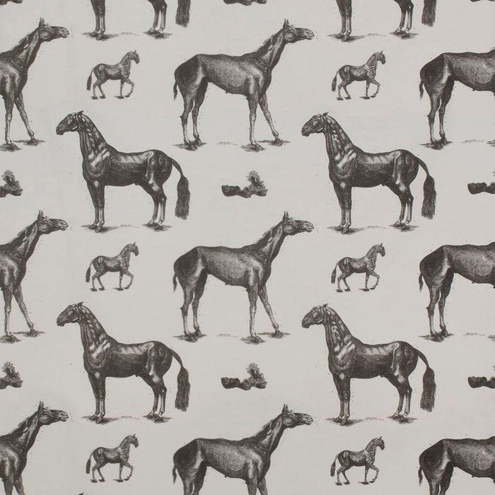 Gaston Y Daniela Horses Description Black And White Fabric GDT3990.001.0