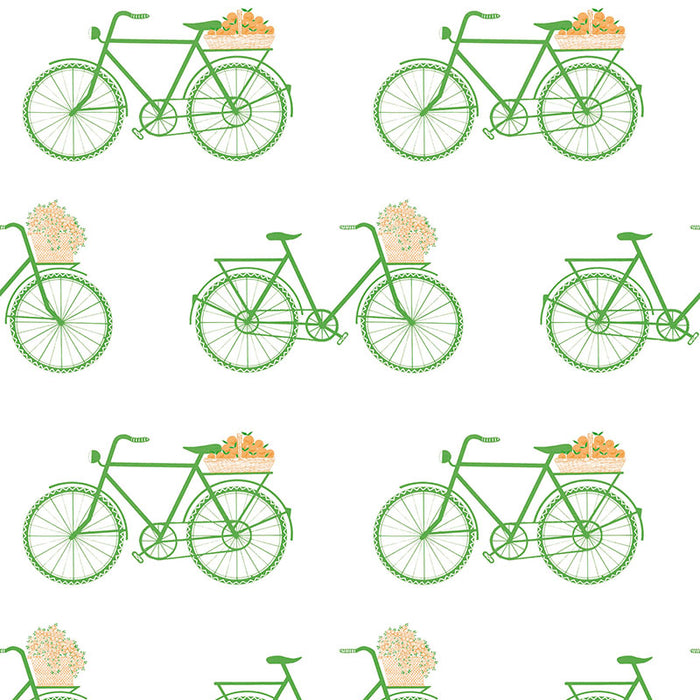 Gaston Y Daniela Bicicletas Verde Wallpaper GDW5435.002.0