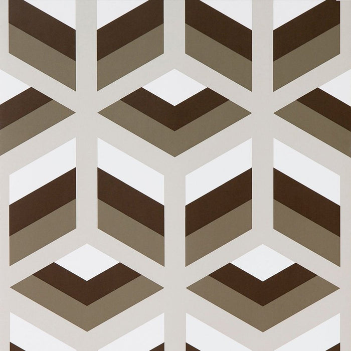 Gaston Y Daniela Xabi Marron/Gris Wallpaper GDW5248.003.0