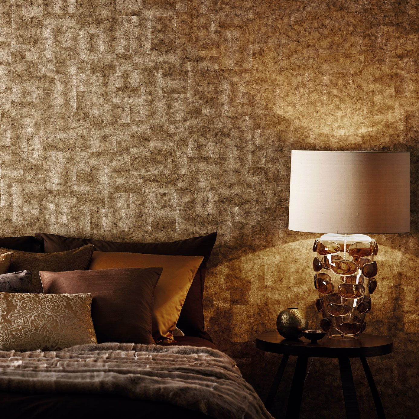 Harlequin Marble Awakening/Oyster/Champagne 112838 Wallpaper HQN2112838