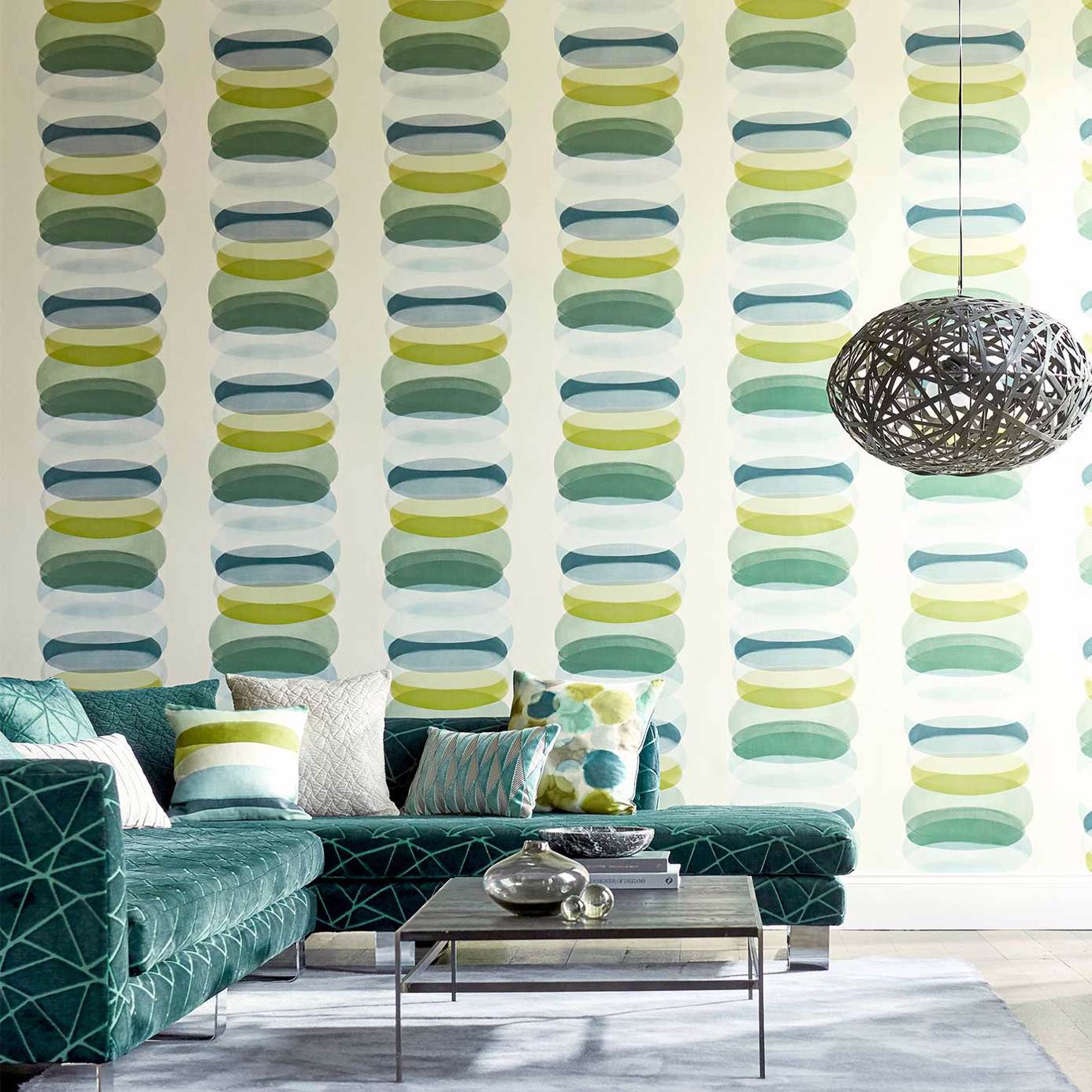 Harlequin Elliptic Emerald 112195 Wallpaper HM6W112195