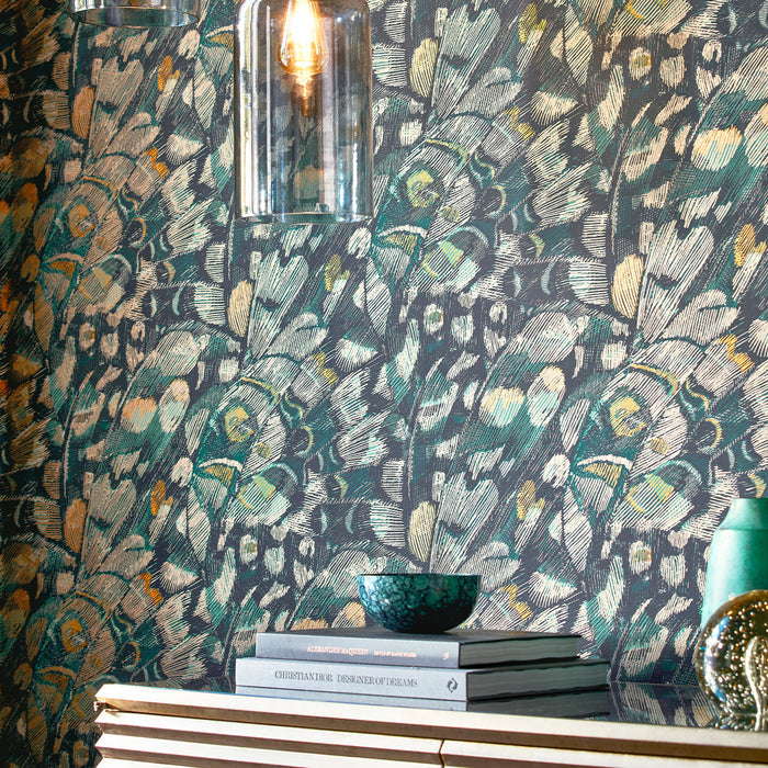 Harlequin Lamina Onyx/Bronze 112168 Wallpaper HM6W112168