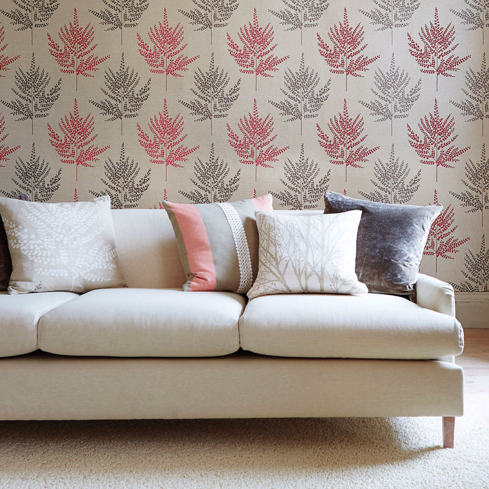 Harlequin Folium Stone/Gilver/Chalk 110590 Wallpaper HPOW110590