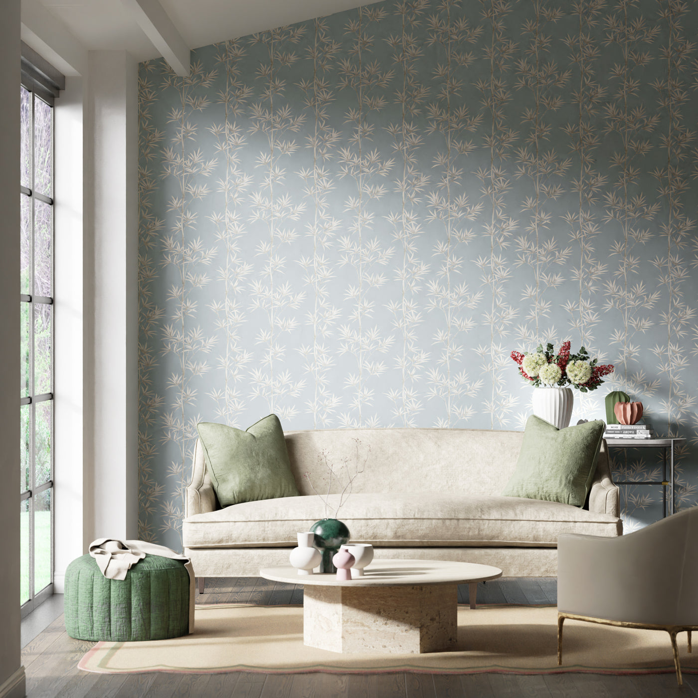 Harlequin Isabella Honey/Porcelain 112914 Wallpaper HDHW112914