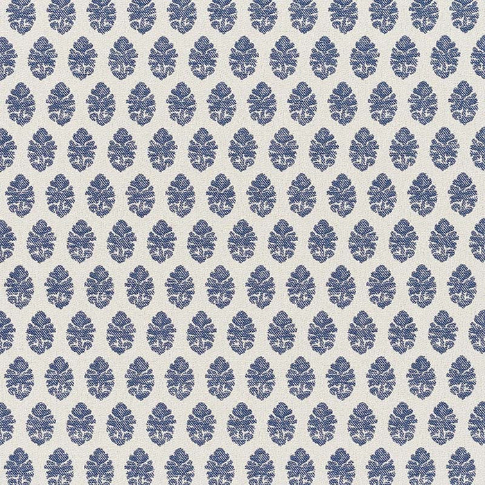 Jasper Indian Garden Paisley Indigo Fabric JO 1014