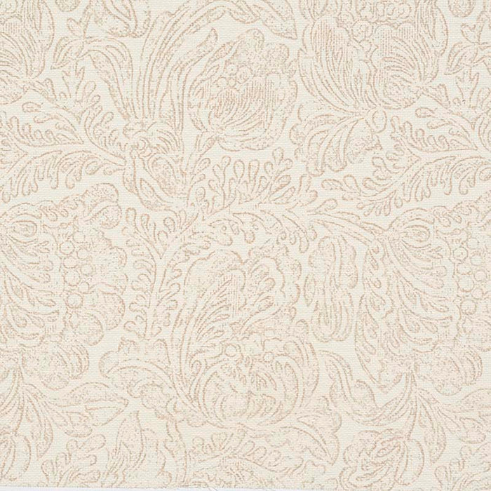 Jasper Woodblock Flower Beige Fabric JO 2000