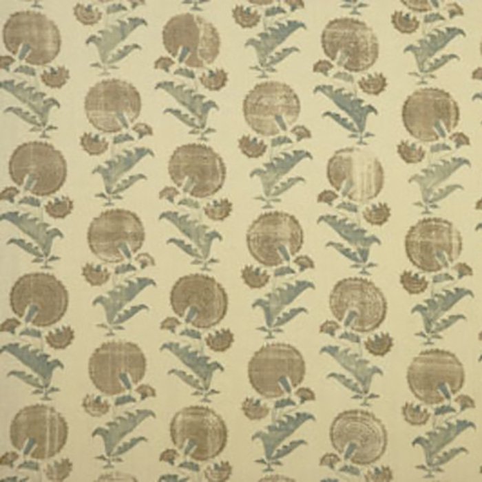 Jasper Indian Flower Brown Fabric JP-1003