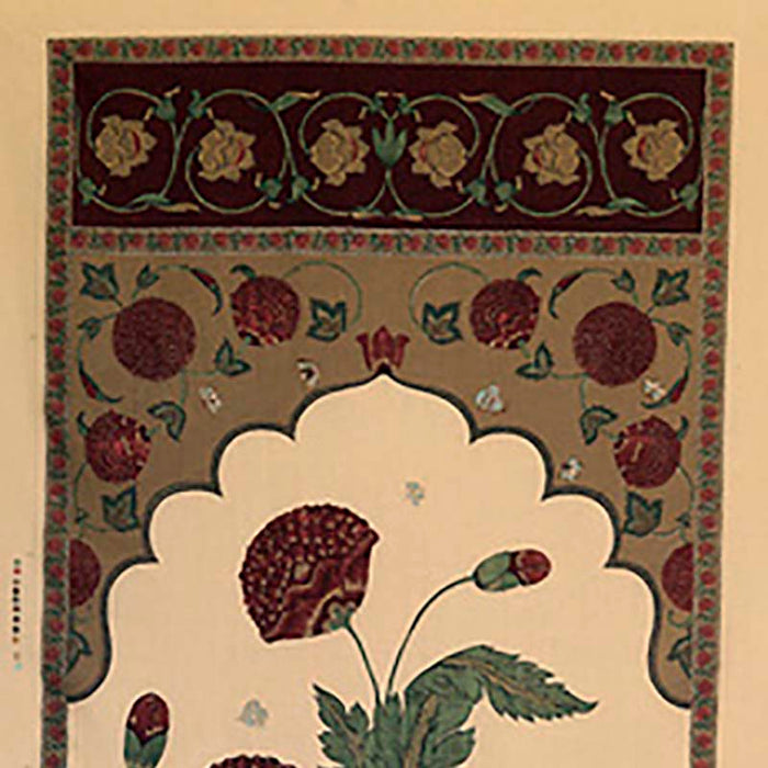 Jasper Moghul Panel Burgundy Fabric JP-1410