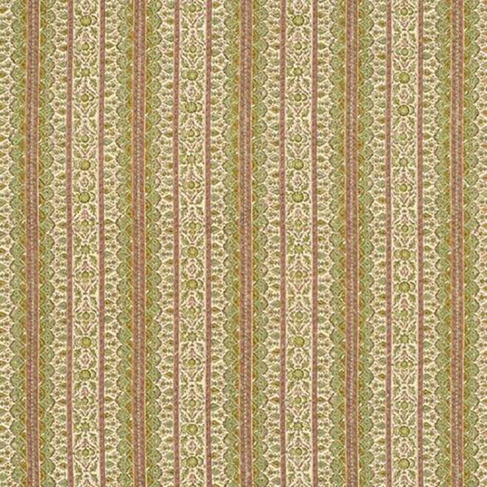 Jasper Jammu - Hemp Mint/Coral on Lt. Tea Stain Fabric JP-3907