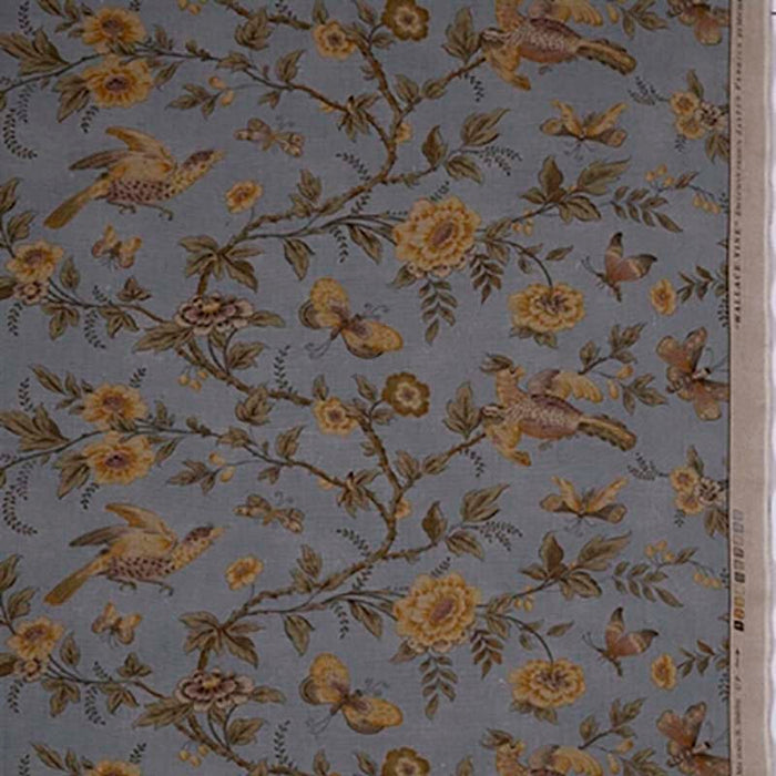 Jasper Wallace Vine Blue Fabric JP-4801