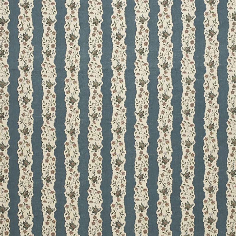 Jasper Red Oak Stripe Blue Fabric JP-5301