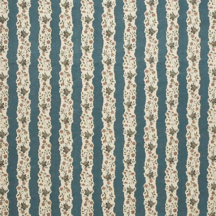 Jasper Red Oak Stripe Blue Fabric JP-5301