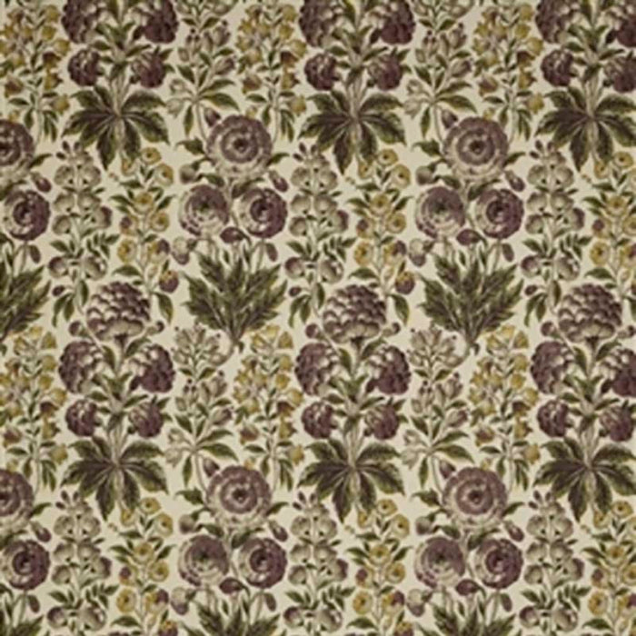 Jasper Isle Flower Aubergine Fabric JP-6452