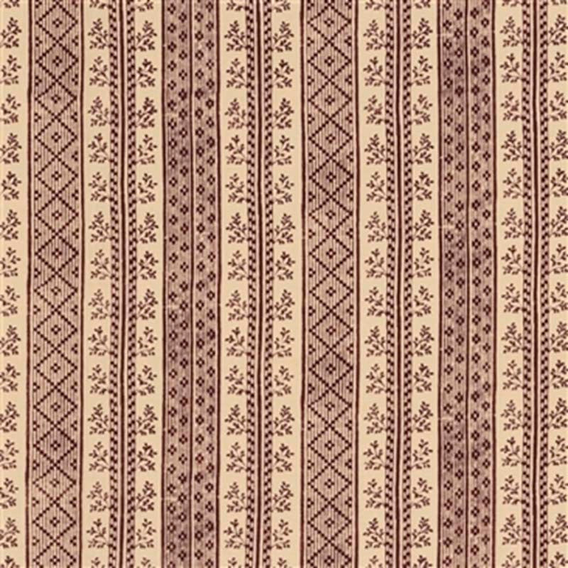 Jasper Dutch Stripe Rust on Light Tea Stain Fabric JP-7165